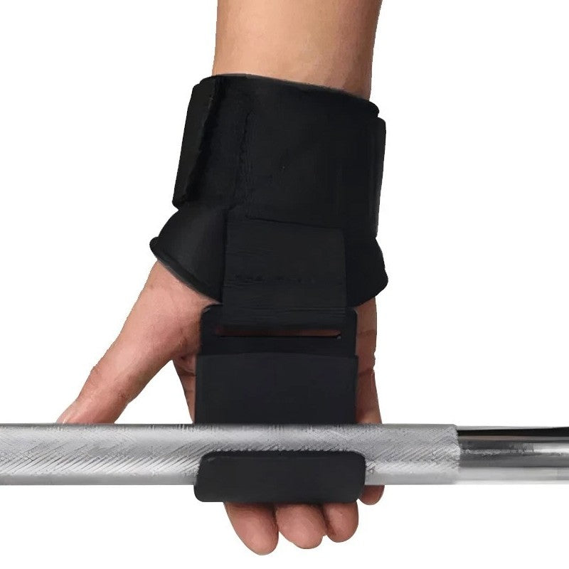 2Pcs Weight Lifting Hooks Gym Training Wrist Support Straps Bar Lifting Grips