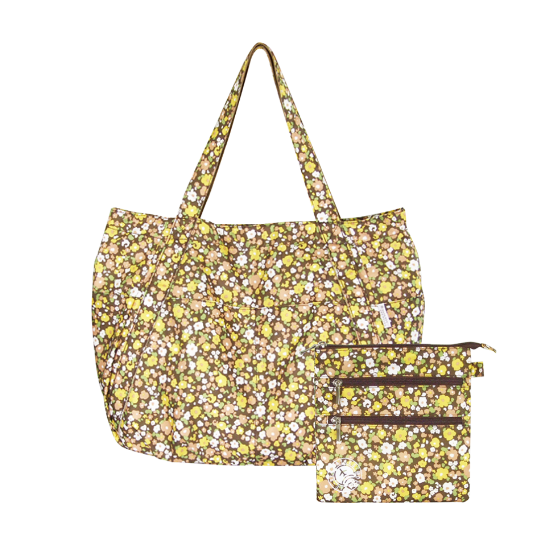 Sac de voyage pliable, bagage à main fourre-tout pour voyage, sport et gym, marron