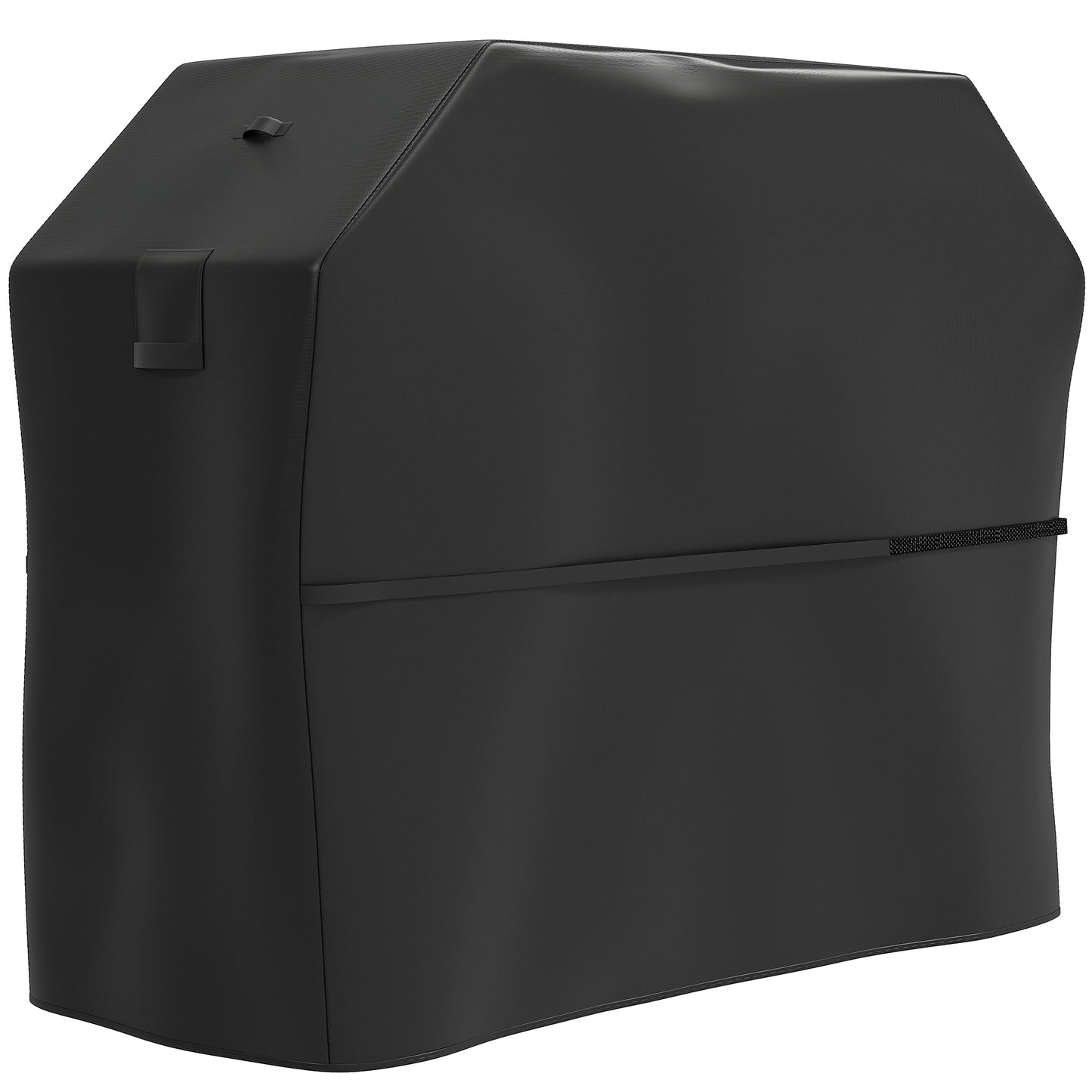 BBQ Cover For Rectangular Gas Grill, 600D UPF30 Oxford Fabric Barbecue Cover For Waterproof Protection Rip-Proof, With Windproof Hook And Loop Fasteners, Vents, 147 X 61 X 122 Cm, Black
