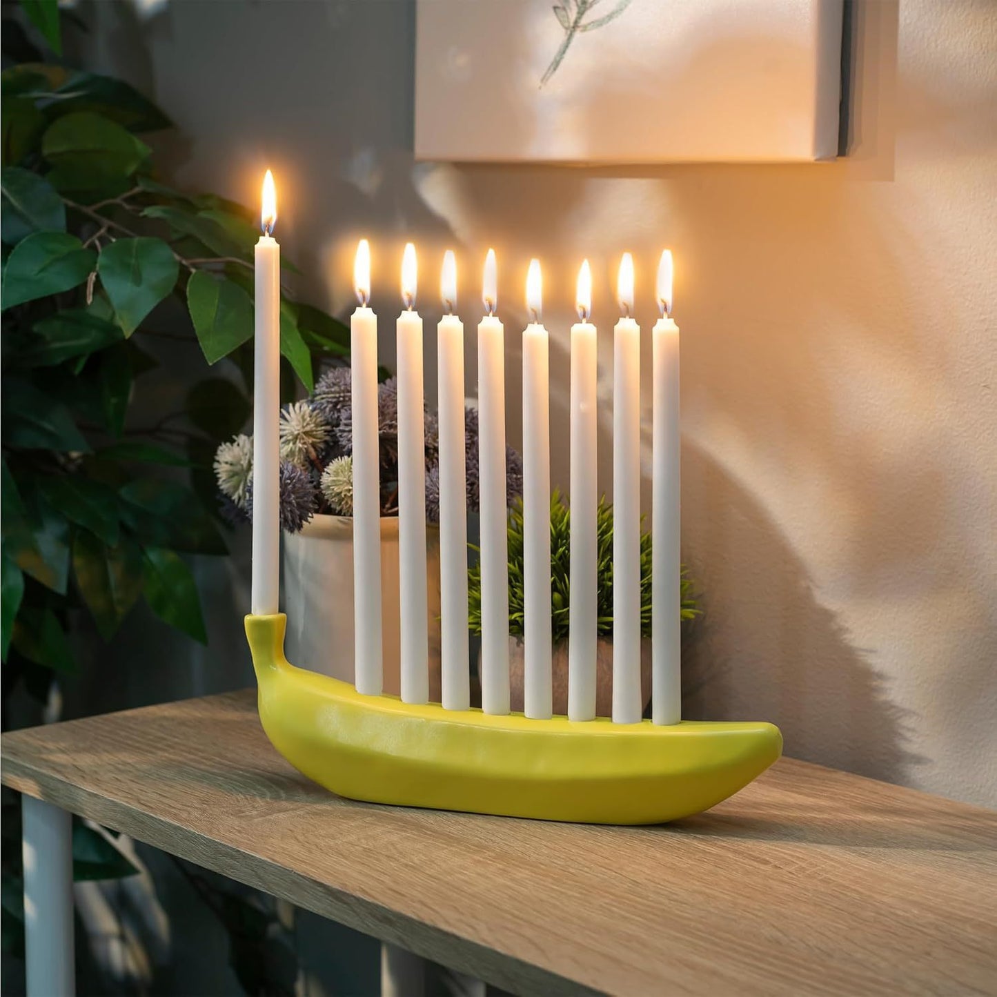 Cross-border Amazon Creative Funny New Portable Banana Candle Holder Banana Theme Candlestick
