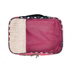 Sac de rangement de voyage, cube d'emballage pour vêtements et valise, rouge rosé, taille M
