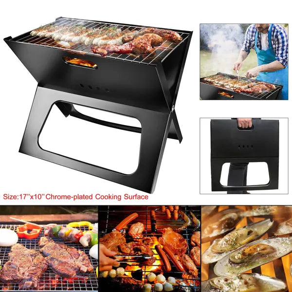 Foldable BBQ Grill Portable BBQ Barbecue Grill Camping Garden Outdoor Travel For Camping Picnic RV Travel Backyard