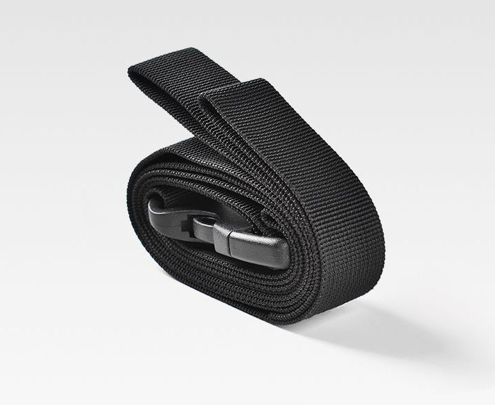 Sangle de fixation pour valise, double boucle de sécurité, noir, nylon, 1 sangle
