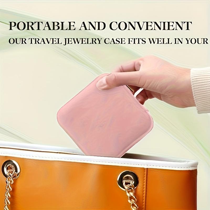 Boîte à Bijoux de Voyage Cuir PU 15 Pièces - Grande Capacité