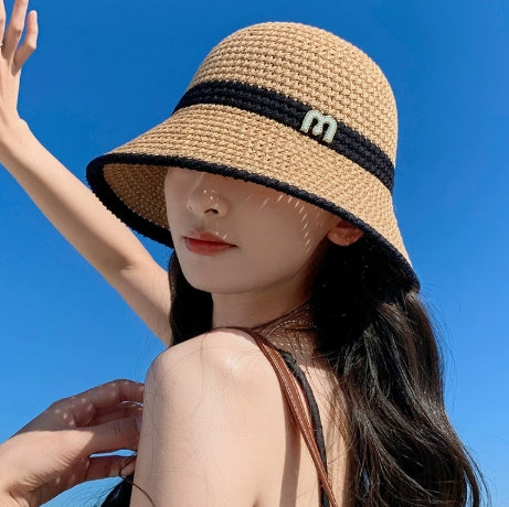 Breathable sun hat-khaki-1 piece
