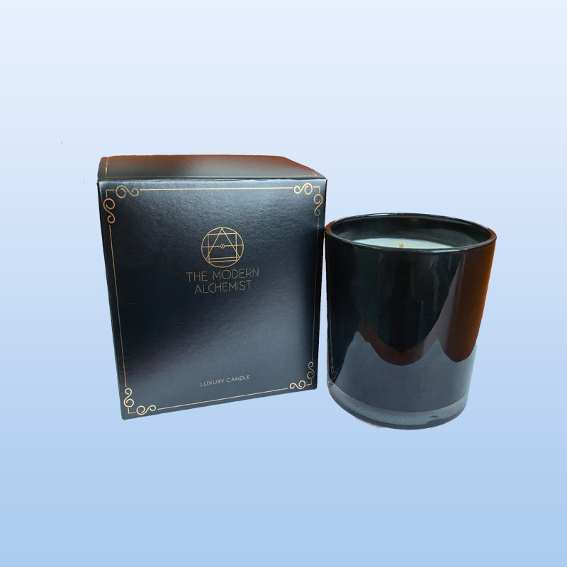 THE MODERN ALCHEMIST Premium 300g Soy Wax Scented Candle,Red Wine, Leather, Champagne, Tobacco And Espresso Scents , Luxury Aromatherapy Candle For Home Relaxation