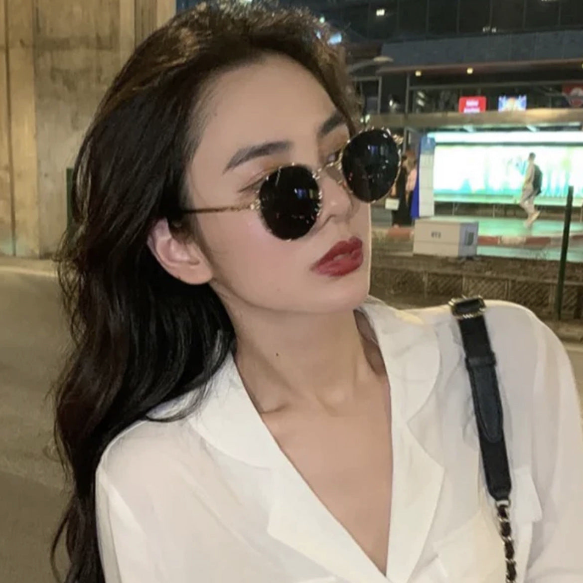 Sunglasses Women's High-grade Resin Metal