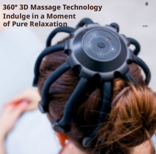 Head massager-YK-580 Model-Black-ABS-1 piece
