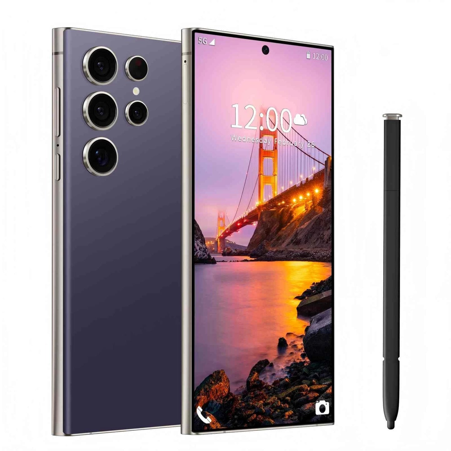 Smartphone C24 5G débloqué — 8 Go/256 Go, Android 14, 6800 mAh, écran 6,8"