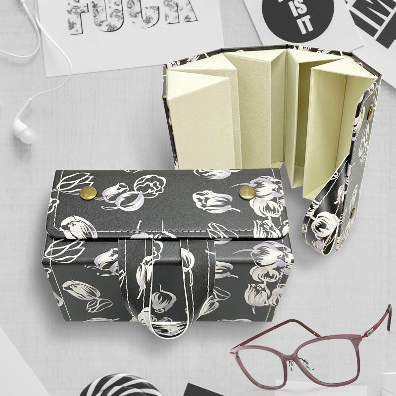 5in1 Sunglasses Travel Case Organizer Hangable, Eyeglasses Foldable Storage Organizer