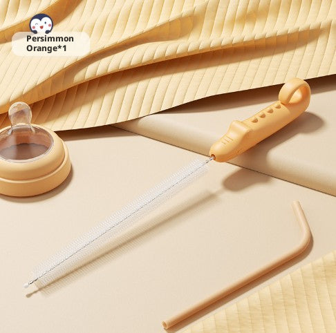 Straw Cleaning Brush-Orange-1