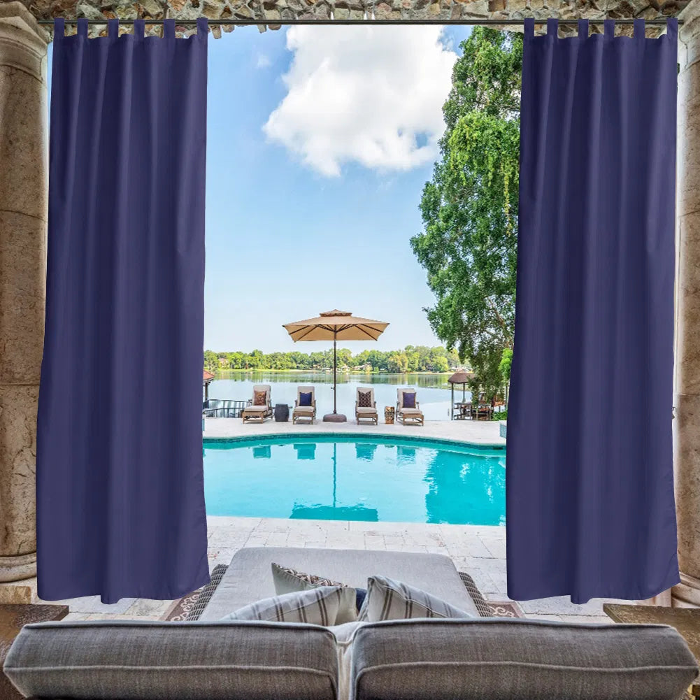 50 In. Wx 96 In. L Indoor Outdoor Curtains Window Curtain1 Panel