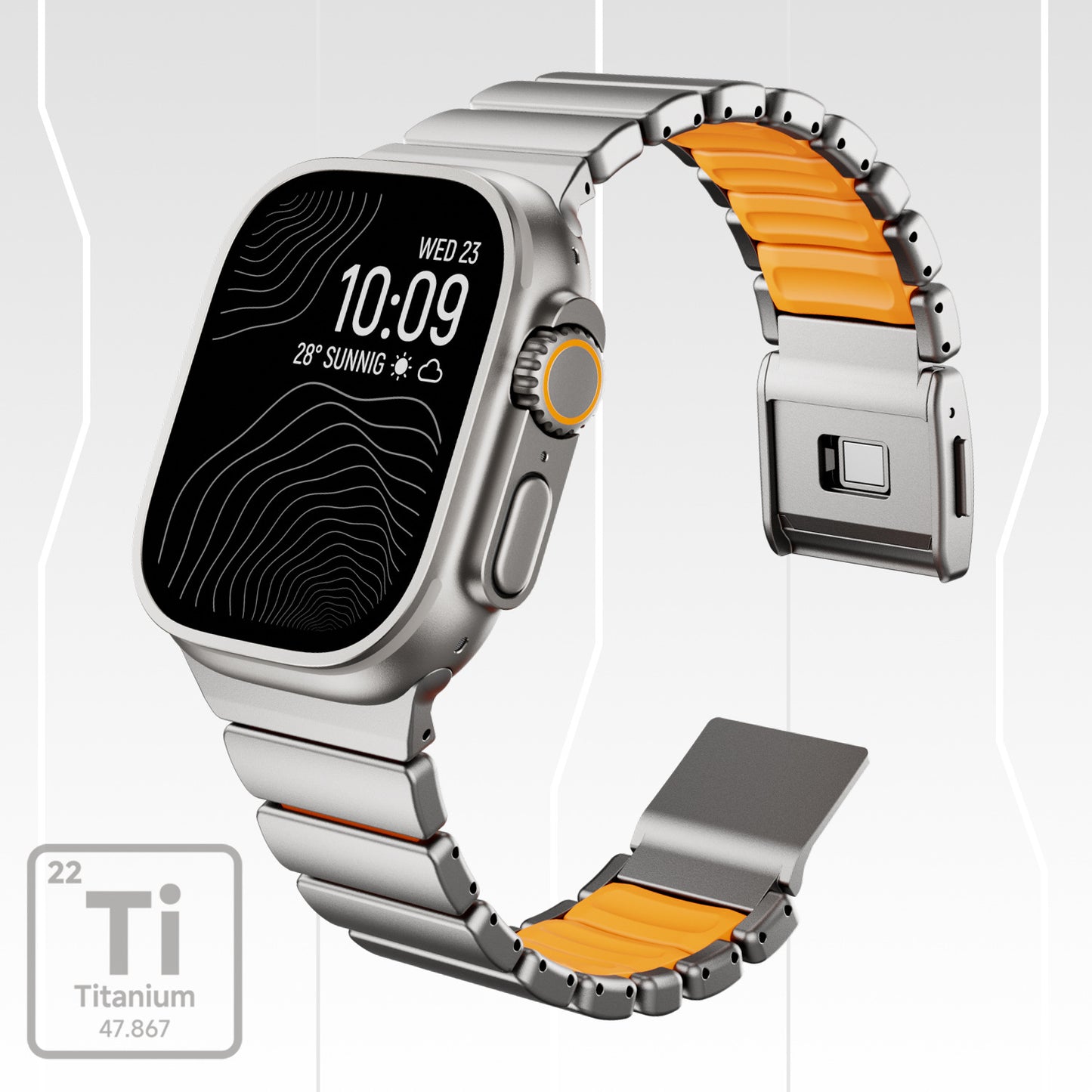 Magnetic Titanium Watch Strap