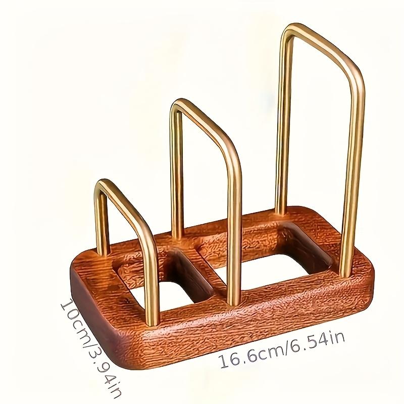 Lot de 2 Étagères de Cuisine en Bois Massif