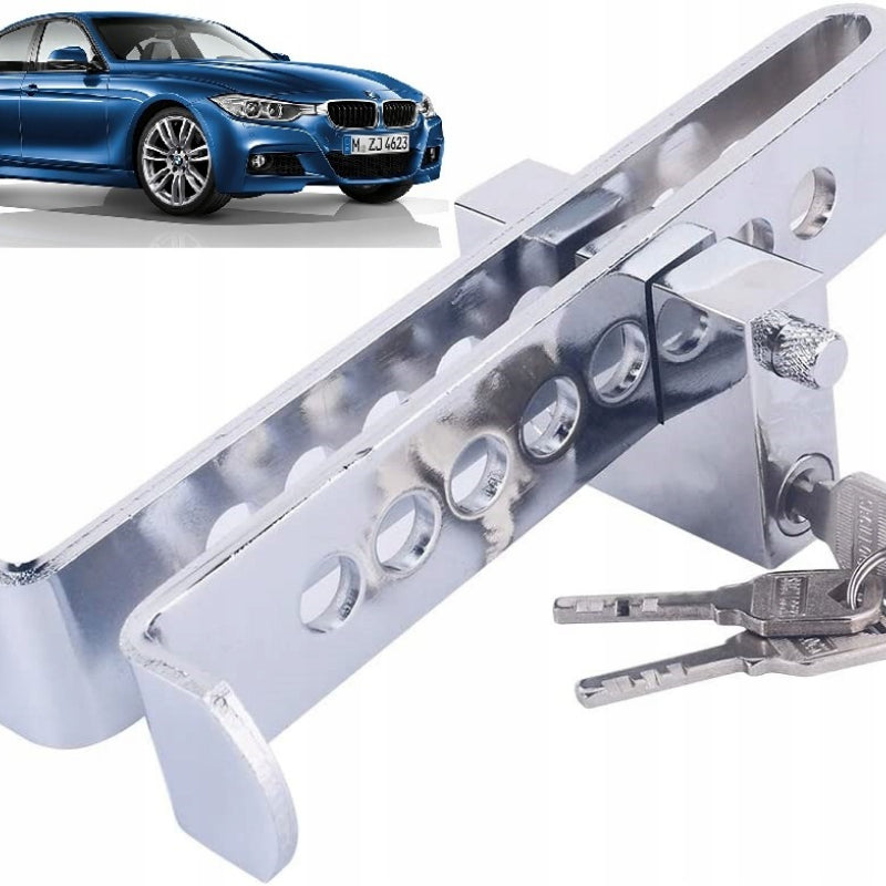 Support pan European shipping--Car Clutch Lock Multi-Function Steering Wheel Anti-Theft Security Lock With 8 Holes, 19.5cm Height, White Box Packaging - Model 248