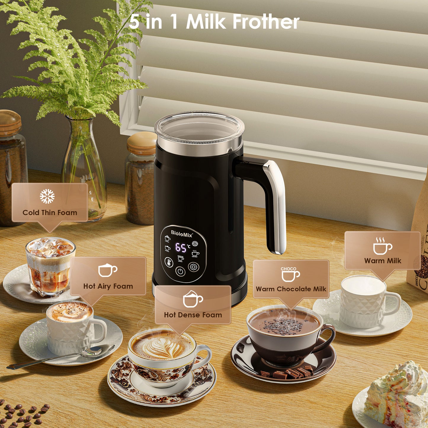 Coffee Electric Milk Frother Milk Foamer