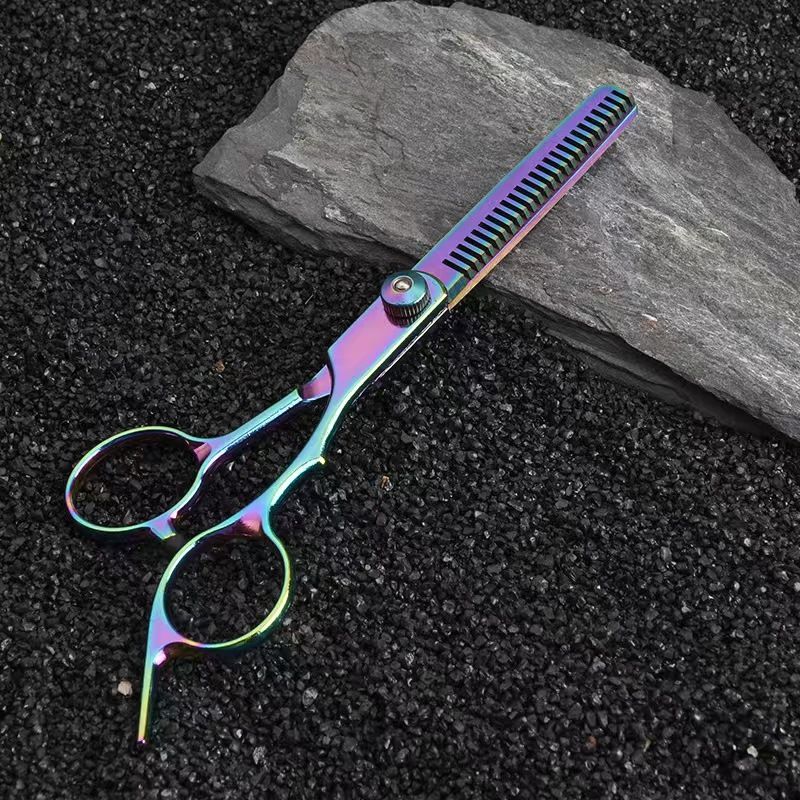 Hairdressing scissors-Dental scissors-Colorful-3 Luo 13 steel-1 piece