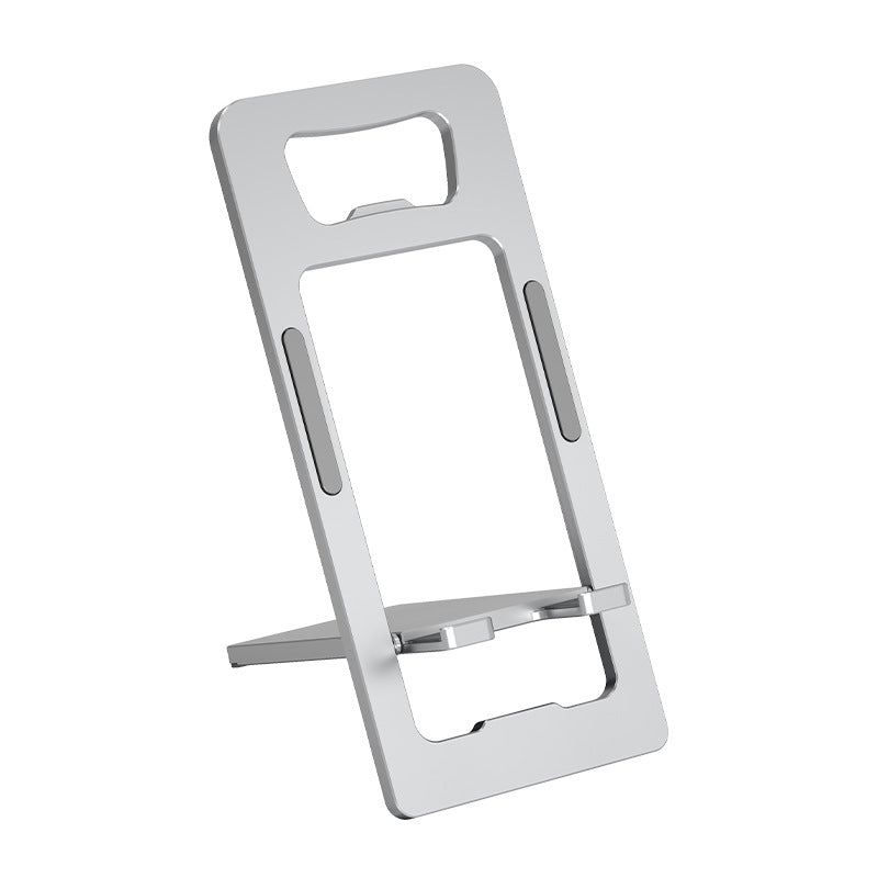 Card type mobile phone holder-silver-aluminum alloy-1 piece