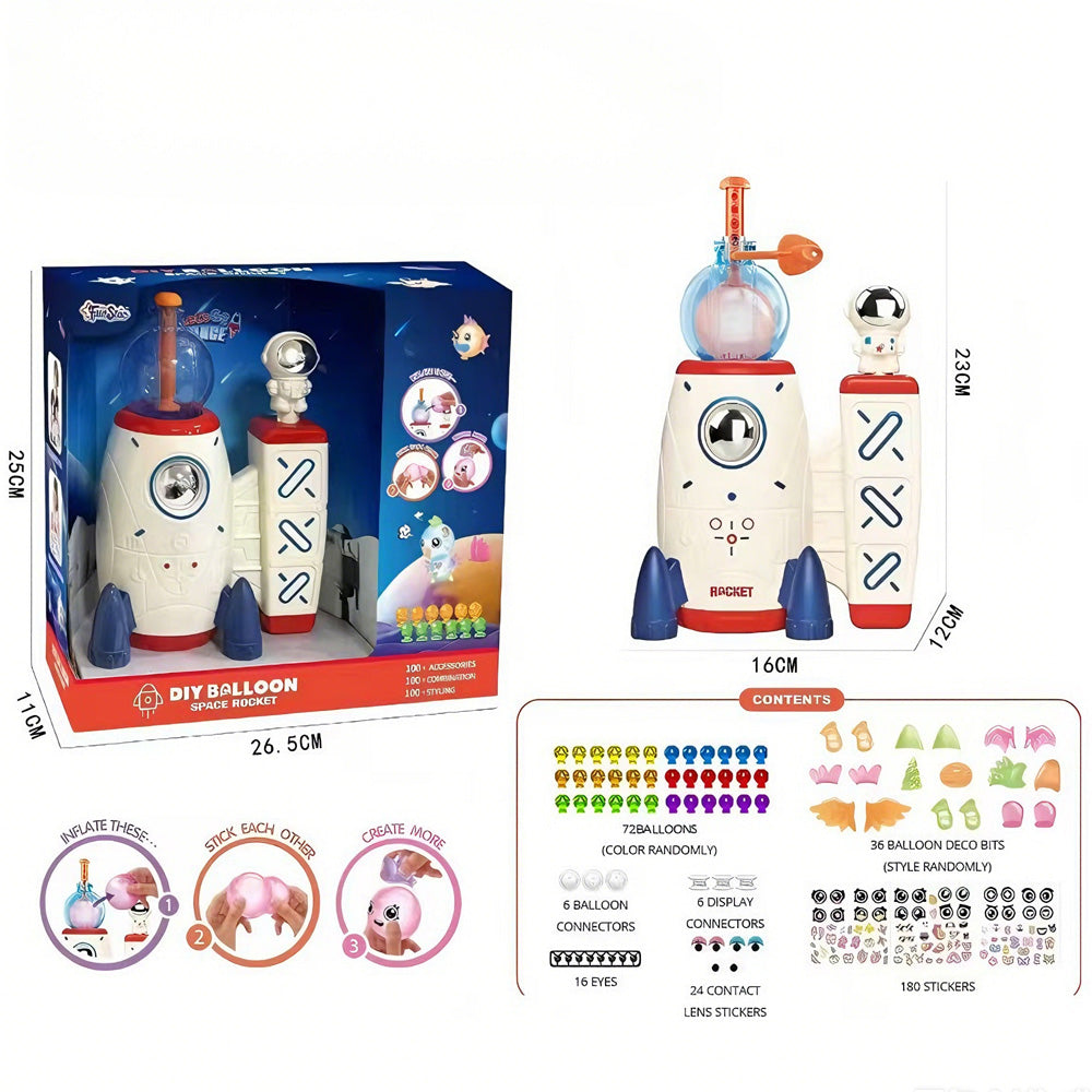 DIY Space Magic Balloon Craft Kit, Sticker Decorated Balloons Toy For Kids, DIY Creative Activity