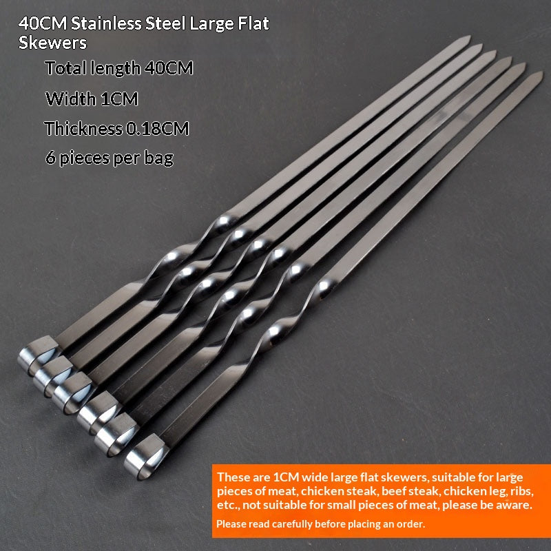 Barbecue Skewers Stainless Steel Barbecue Needles