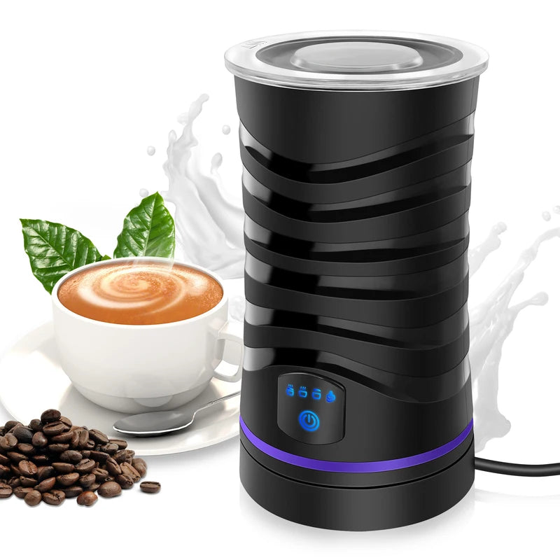 Mousseur à lait électrique 4 en 1, 400W, 600ml, contrôle de température, chaud et froid