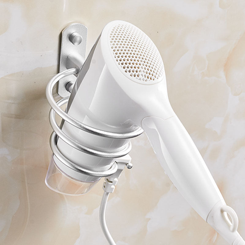 Hair dryer rack-silver