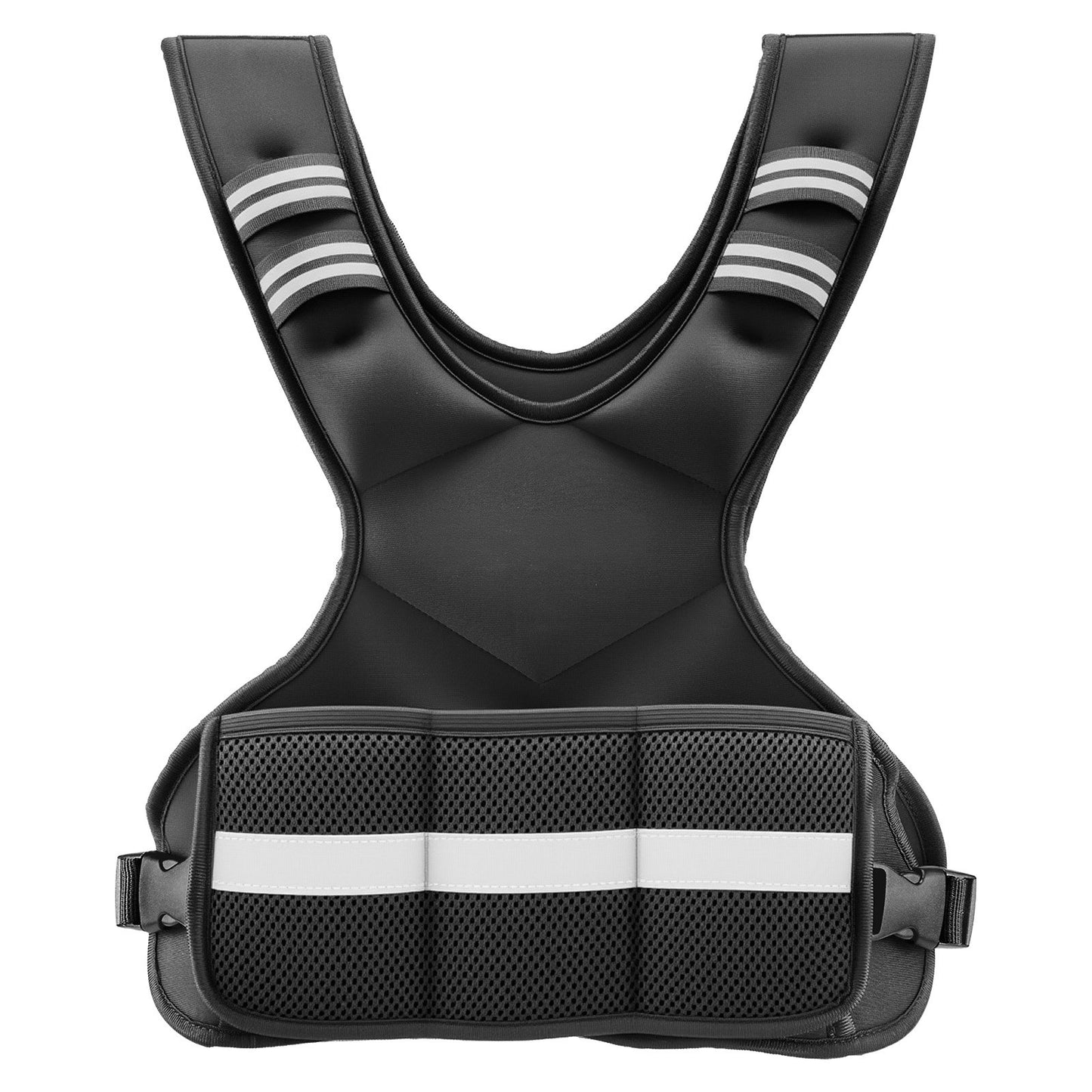 Adjustable Weighted Vest, 4-10 Lbs Comfortable X-Shape Body Weight Vest Set With 6 Weight Packs And Reflective Stripe, For Men Women, Workout Equipment For Strength Training Running Jogging