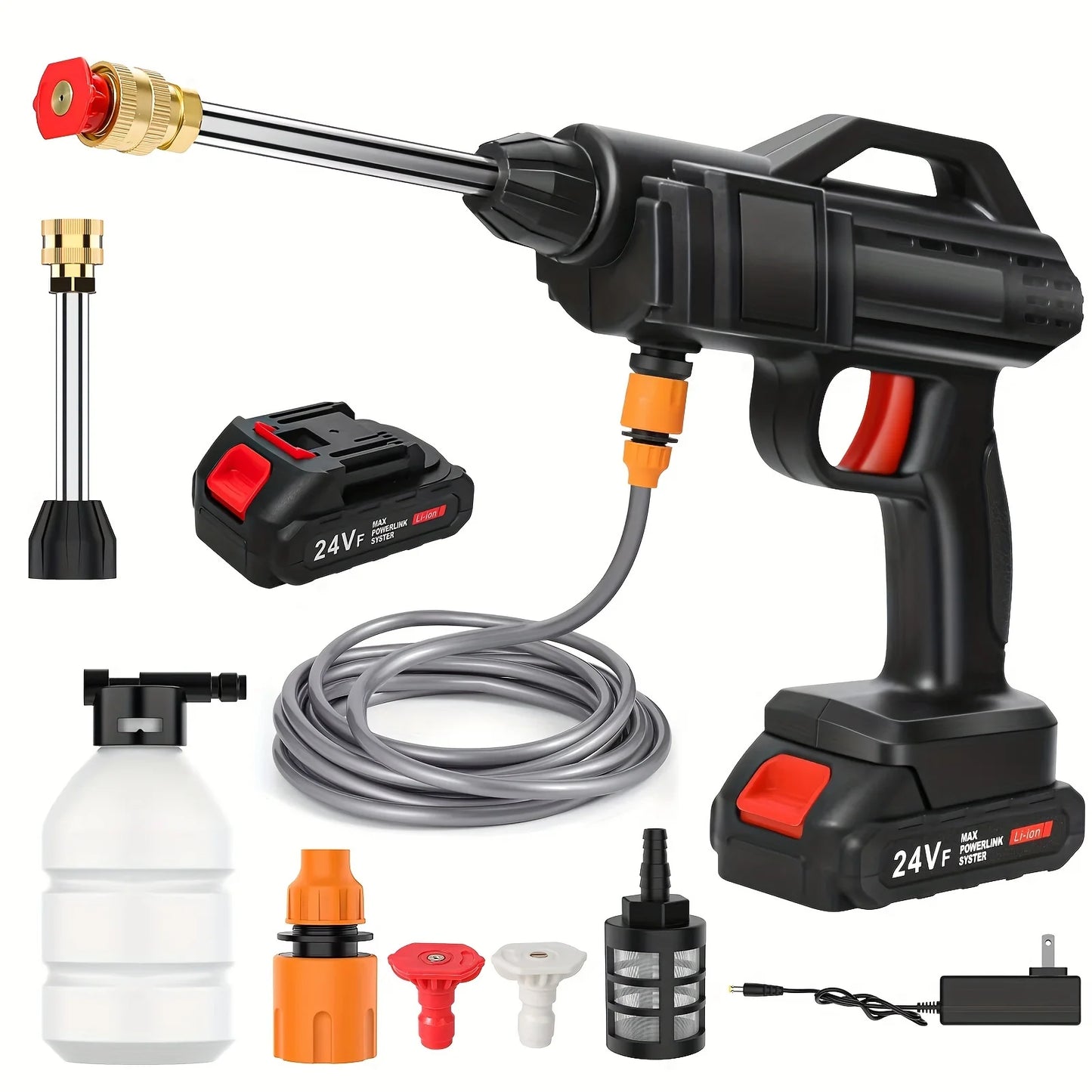 600W 30BAR Cordless High Pressure Cleaner Washer Garden Spray Water Gun Wash Water Cleaning Machine for Makita 18V Battery