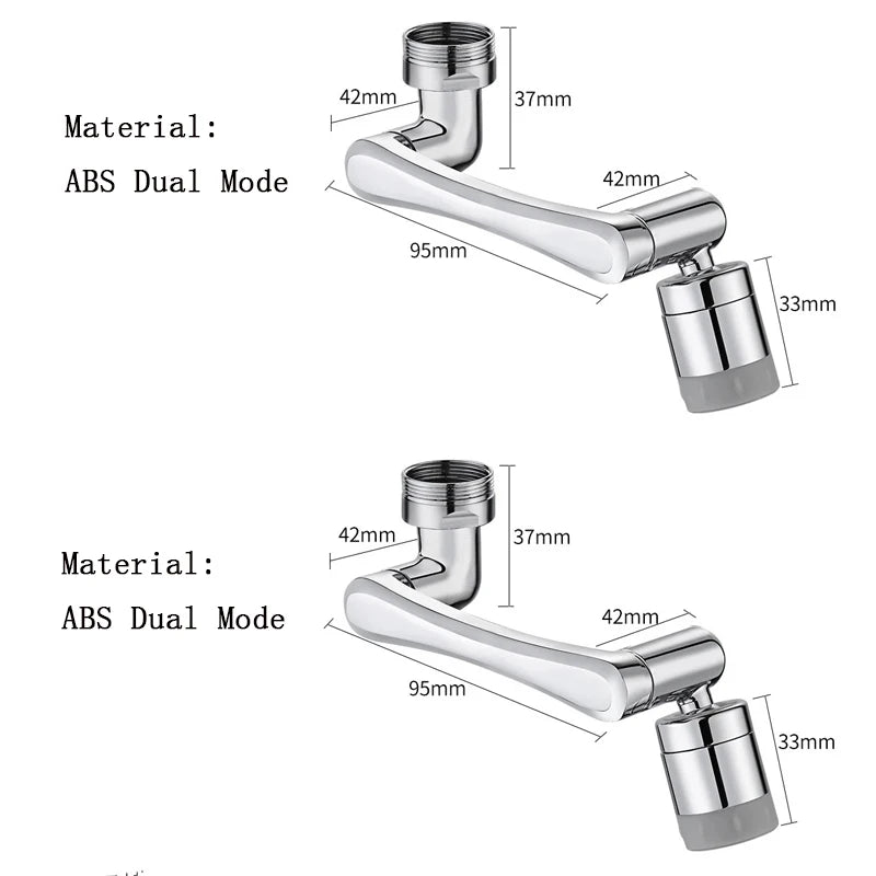 1080° Universal Rotation Faucet Extender Sprayer Head Kitchen Robot Arm Extension Faucets Mixer Aerator Bubbler Water Tap Nozzle
