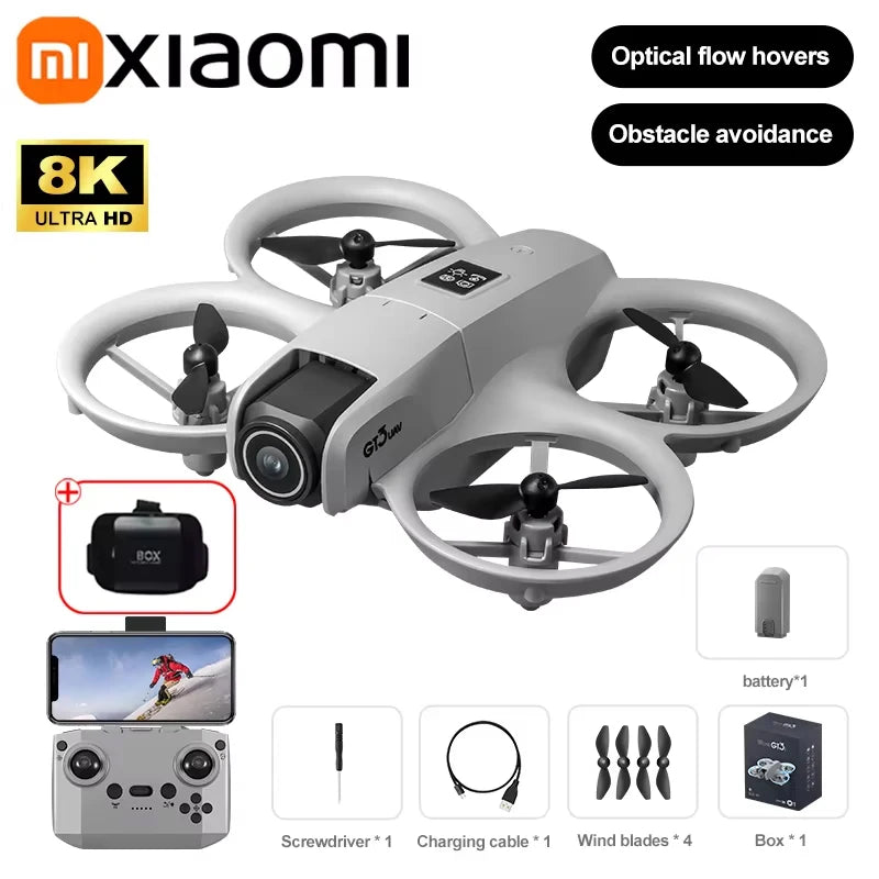 Xiaomi Gt3 Max Drone 8k Hd photographie aérienne grand écran positionnement du flux optique sans brosse évitement d'obstacles Intelligent