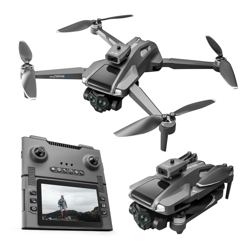 M66 nouveau Drone pliant 4.5 "écran 25 Min batterie 8K caméra de film Position du flux optique avion évitement d'obstacles sans brosse