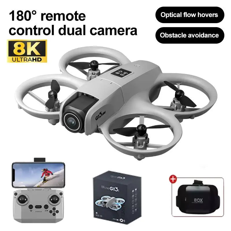NOUVEAUX Drones GT3 GPS 8K Professionnel HD 180 ° Double caméra 5G WIFI moteurs sans balais évitement d'obstacles FPV jouets quadrirotor pliables