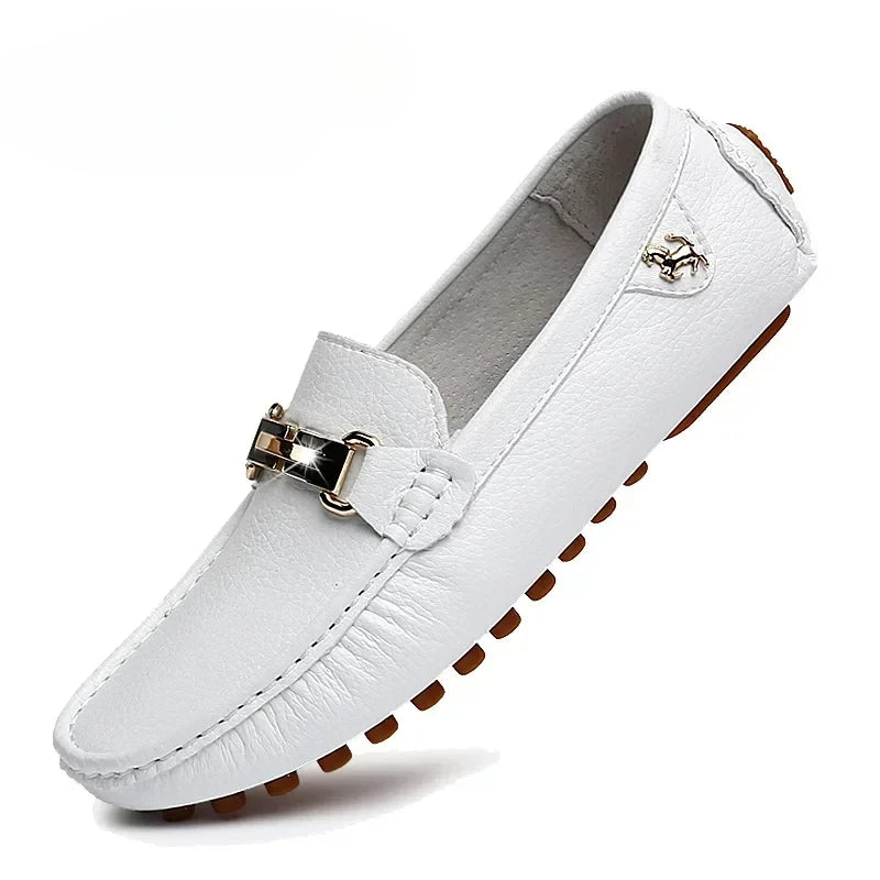 YRZL Men's Loafers 2024 Spring Autumn Fashion Shoes Men Classic Brand High Quality Leather Comfy Drive Shoes Boat Casual Shoes