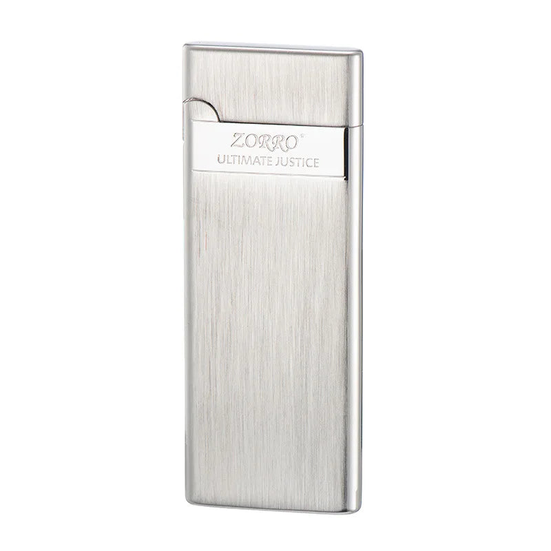 ZORRO Ultra-thin Gas Lighter Grinding Wheel Slim Portable Personalized Men's Gift Cigarette Lighter Cigarette Accessories
