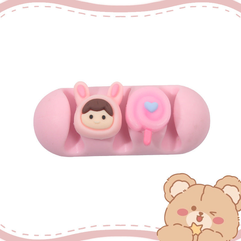Cord organizer-Little Pink Girl-1