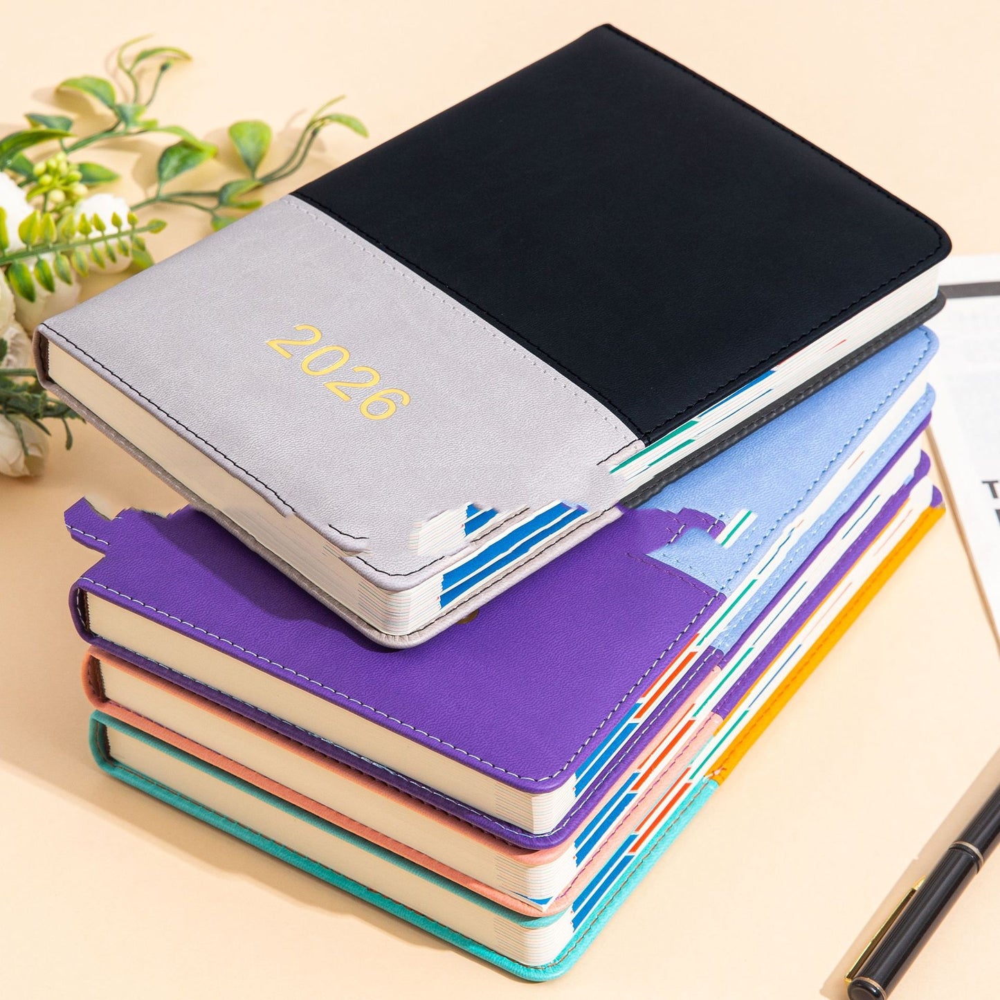 English Schedule Book A5 With Waist Seal Notebook Book One Per Day