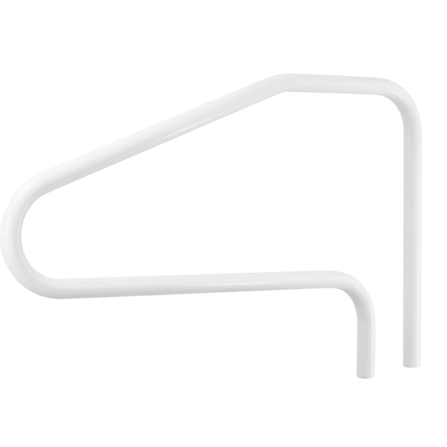 Pool Rail, 48 X 32 Inch Pool Handrail, 220 Lbs Load Capacity Heavy Duty Stainless Steel Swimming Handrail, Seamless Welding, Recessed Or Base Mount, For Poolside, Water Parks, Spa Centers