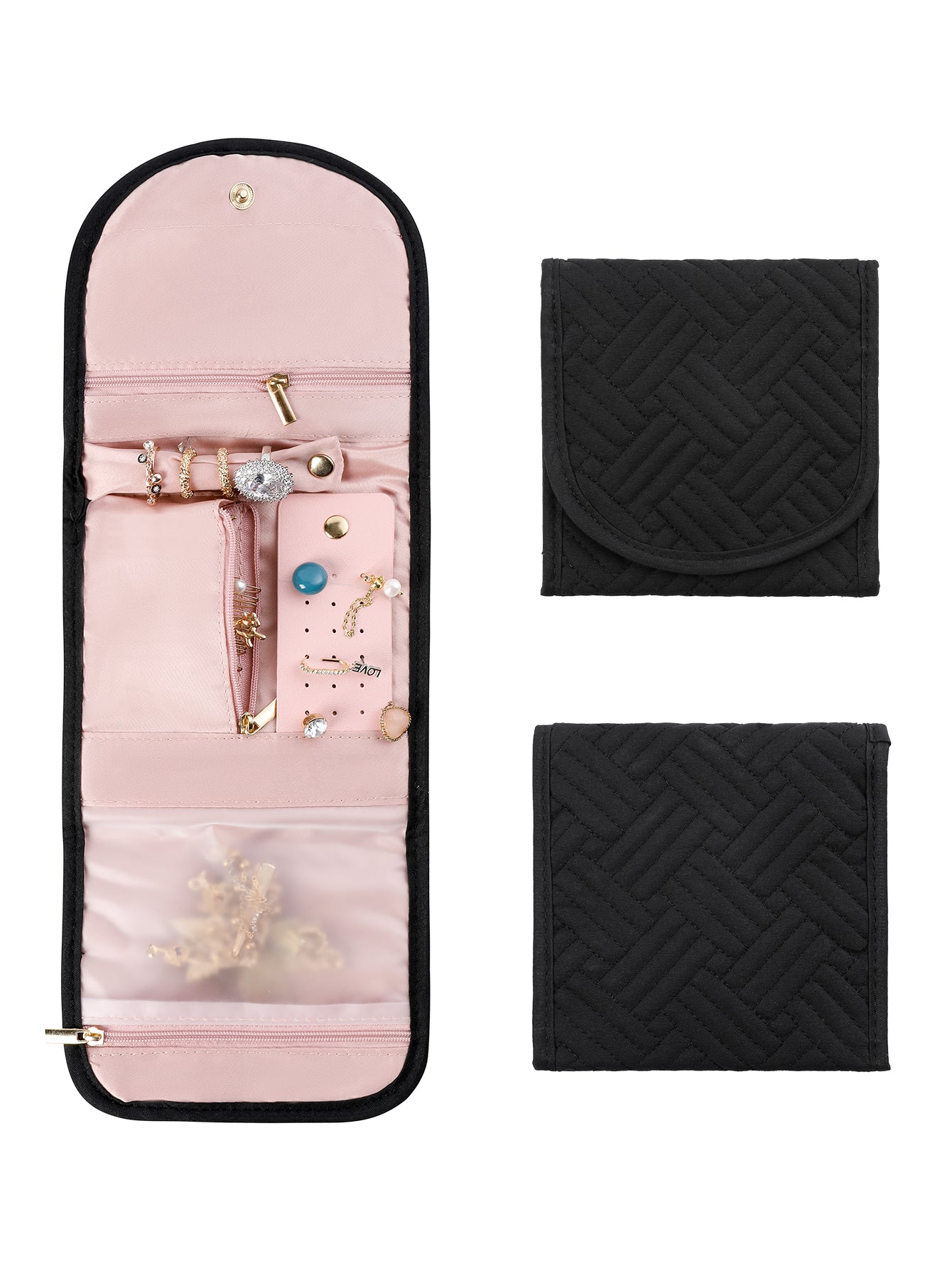 Jewelry Storage Bag-Black Small-1 Pack
