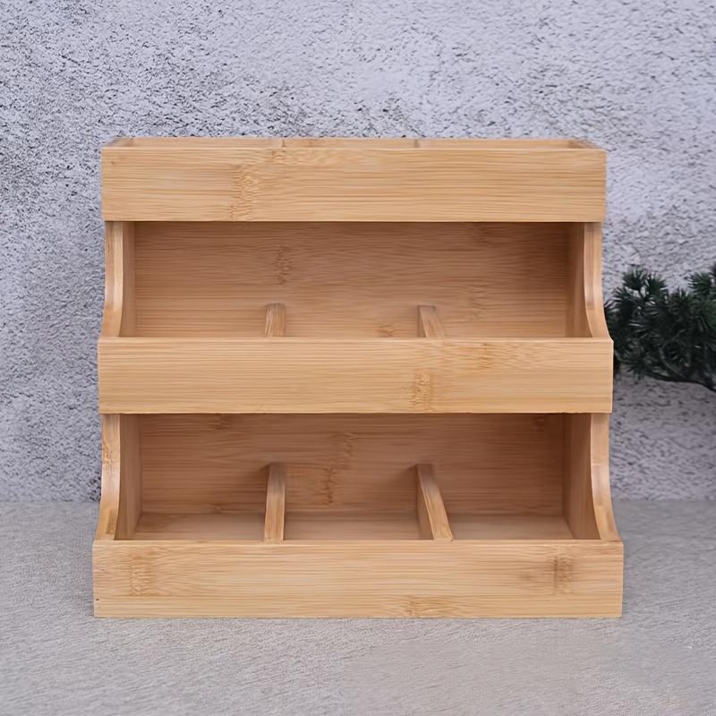 Boîte à Thé en Bois - Range jusqu'à 180 Sachets