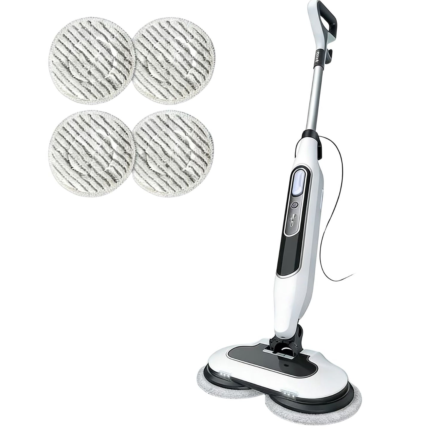 Balai Vapeur Double Tête - 3 Modes Réglables & LED