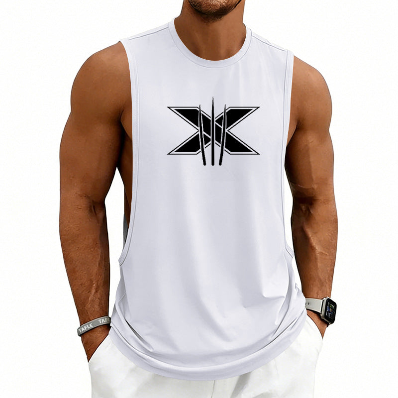 Summer Mens Muscle Fitness Workout Breathable Sleeveless Tank Top