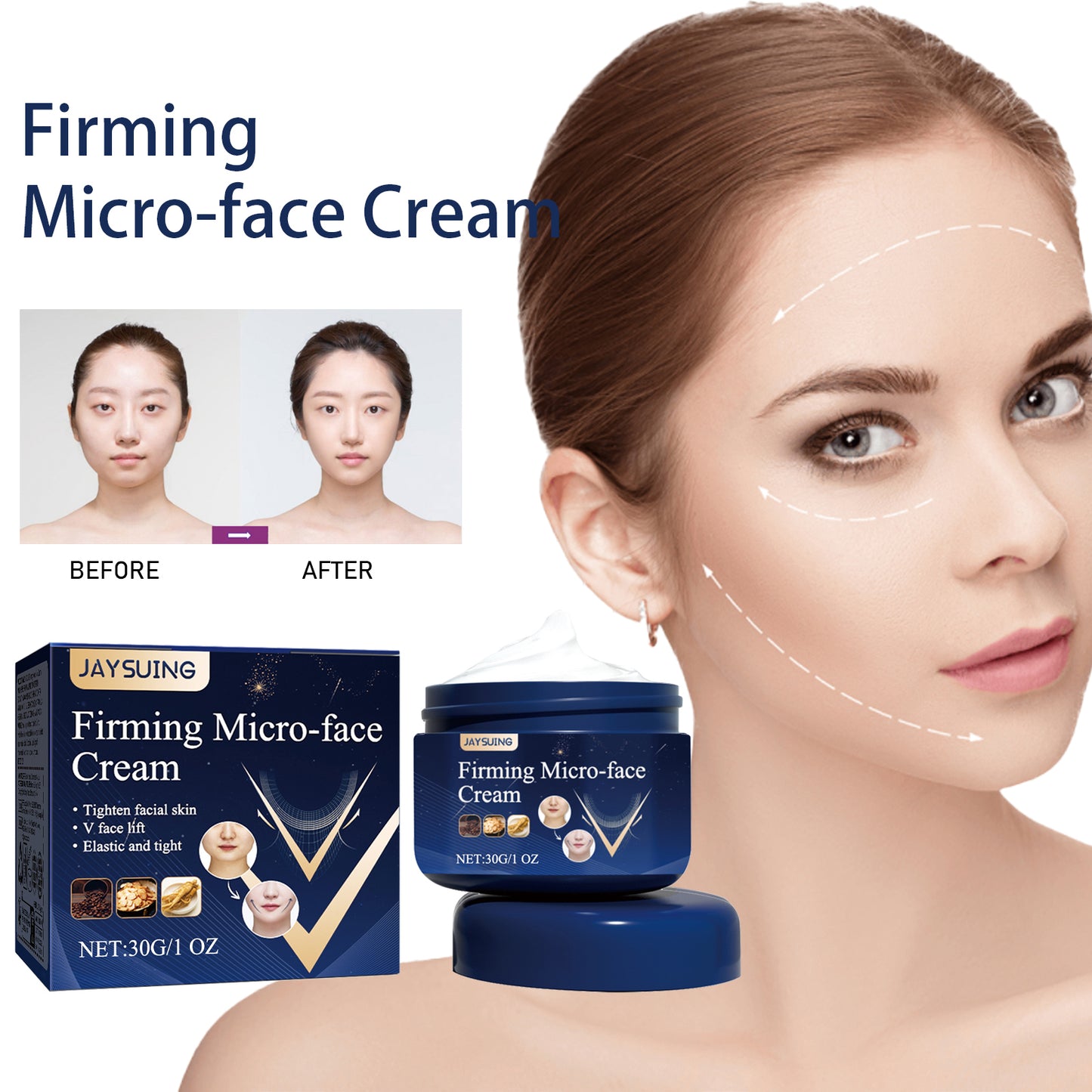 Crème Raffermissante Visage "V-Face" 30g