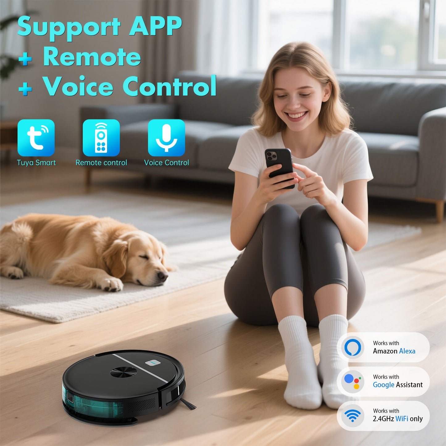 Vacuum Cleaners & Floor Care Wer And Dry Automatic Robot Vacuum Cleaner And Mop Household Powerful Suction Navigation Aspirateur