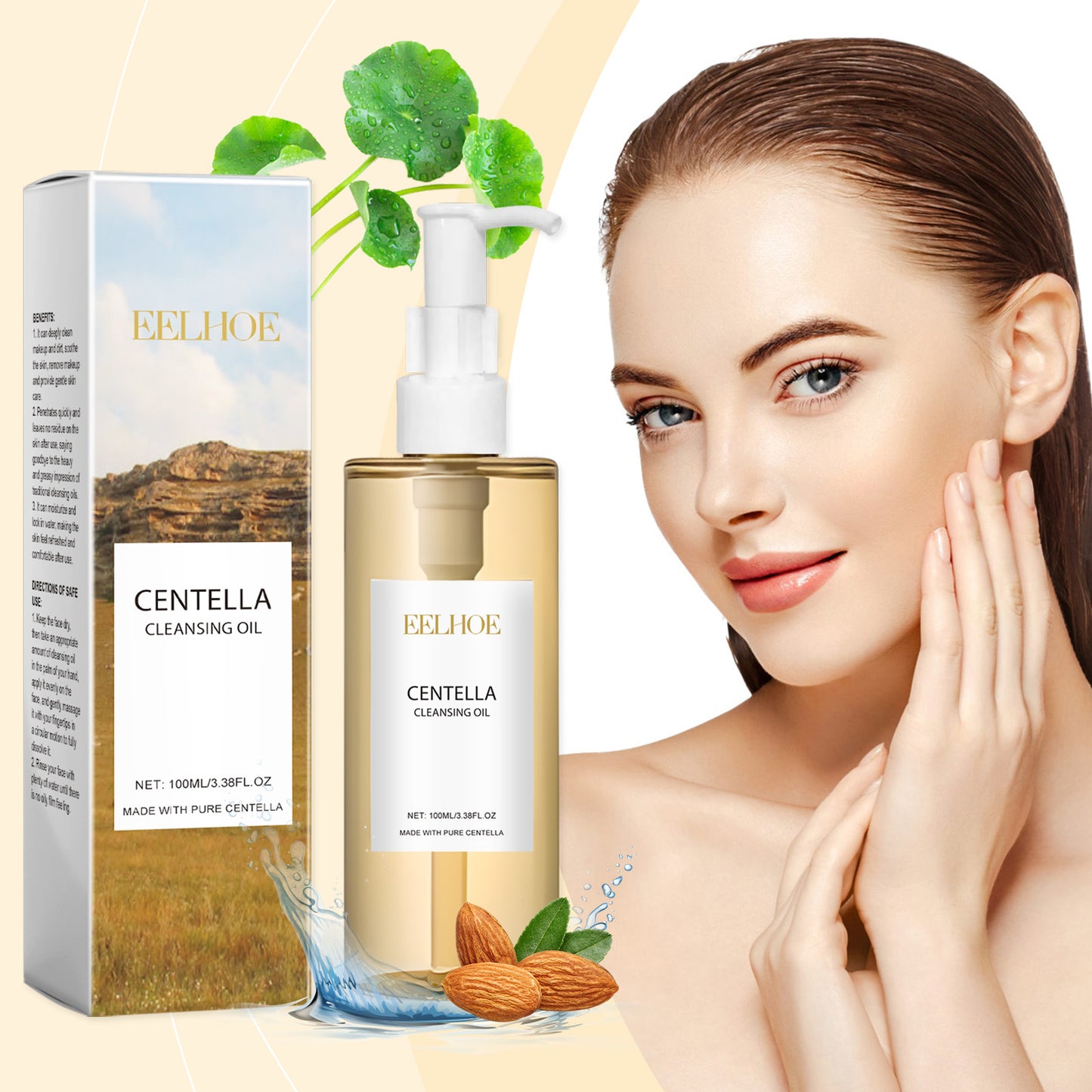 Huile Démaquillante Centella Asiatica 100ml - Soin Doux
