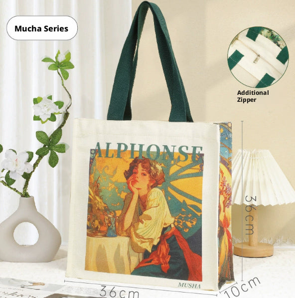 One-shoulder canvas bag-Muxia Yiyun model-1 piece