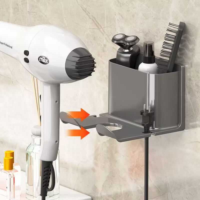 Hair dryer shelf-gray-1 piece