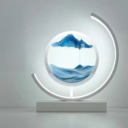 LED Flowing Sand Painting Lamp: Night Light for Home (Gift Option)