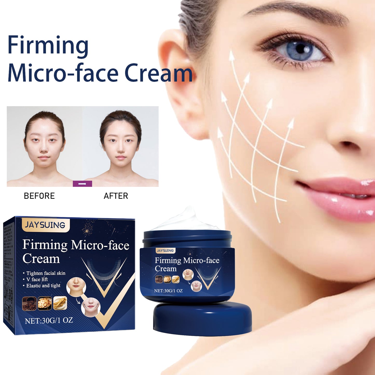 Crème Raffermissante Visage "V-Face" 30g