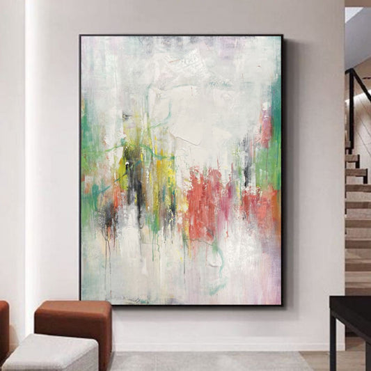 Handmade Oil Painting Canvas Wall Art Decoration Modern Abstract Texture  For Home Living Room Decor Entrance Niche Art Installation Rolled Frameless Unstretched Painting