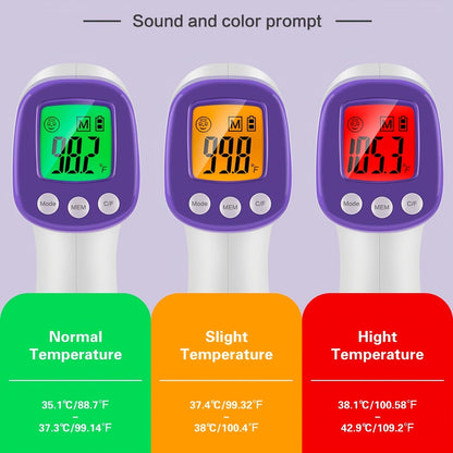 WWDOLL Infrared Forehead Thermometer for Adults - Non-Contact for Formula, Cold & Flu, And Body Temperature (Batteries Not Included, 2x4AAA Batt. Req.) - Accurate Sensor, Fast Response, Fever Alarm, Memory, LCD Display - Idea